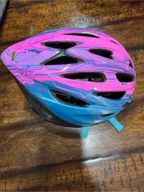 Kids Bell Bike Helmet - Pink & Blue Protective Helmet